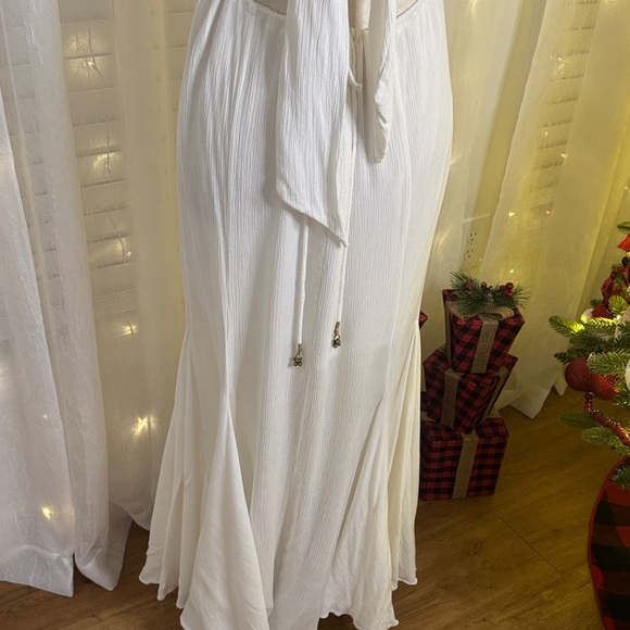 Free People Ivory Backless Halter Dress - Picture 7 of 9